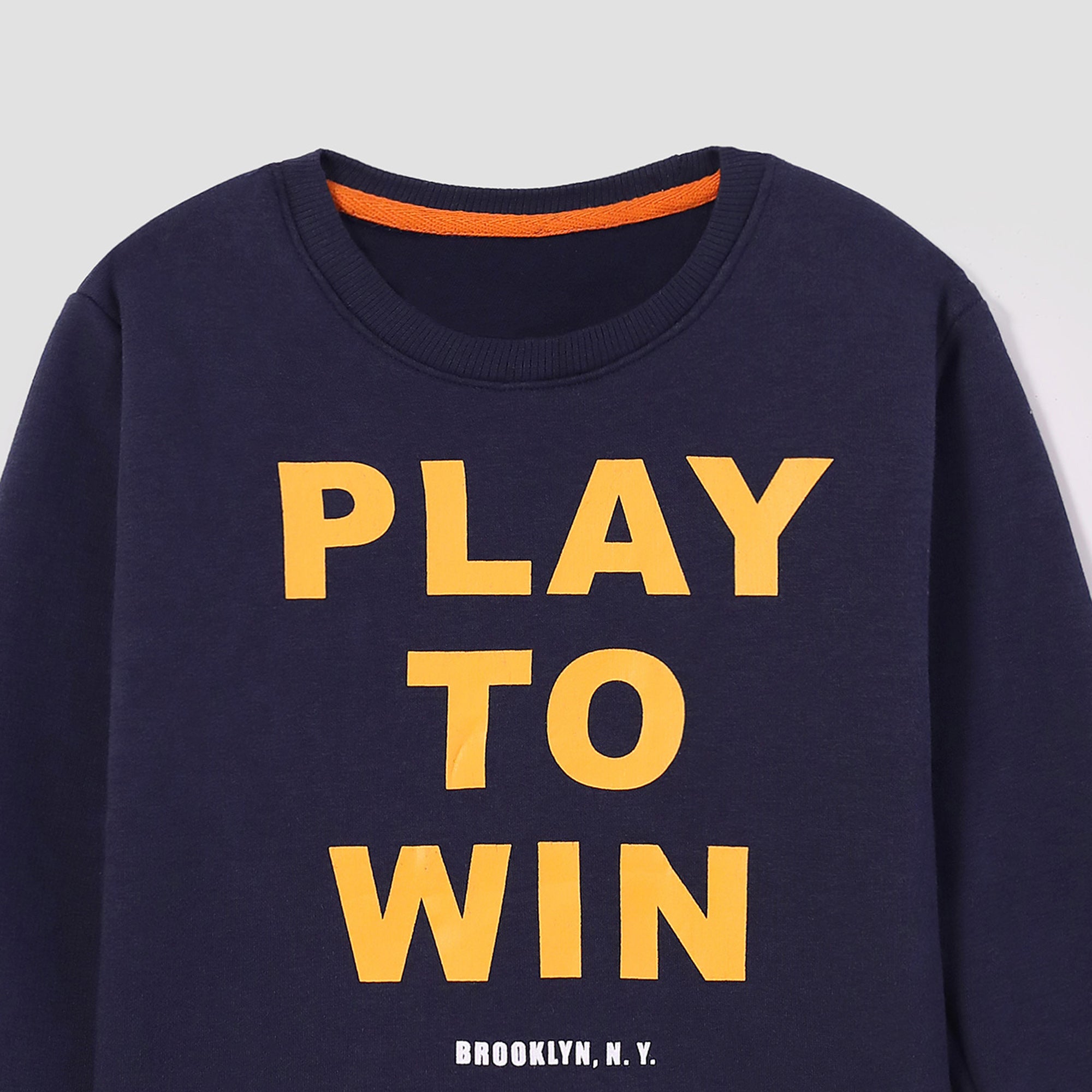 Play to Win Printed Navy Fleece Suit