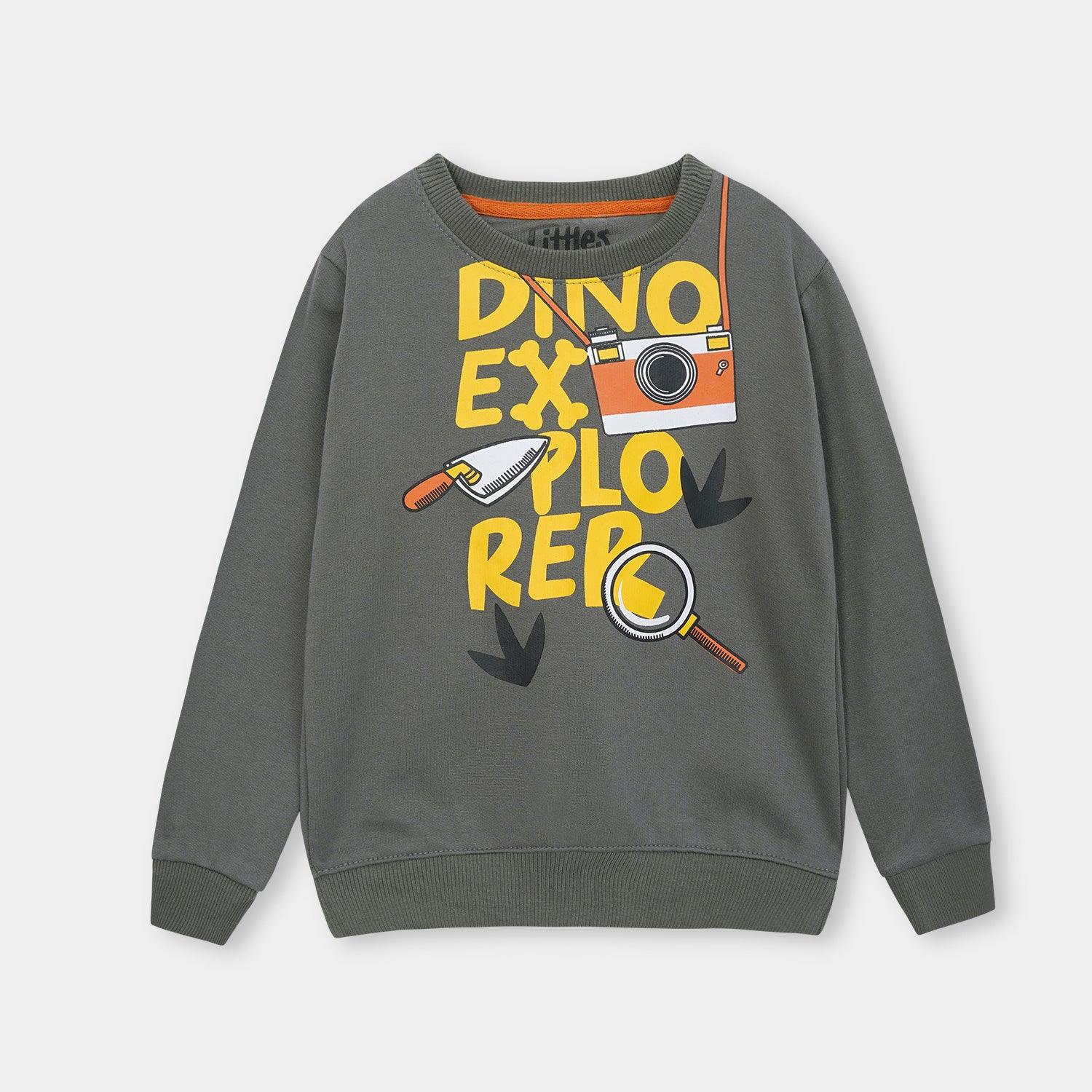 Dino Explorer Printed Fleece Suit