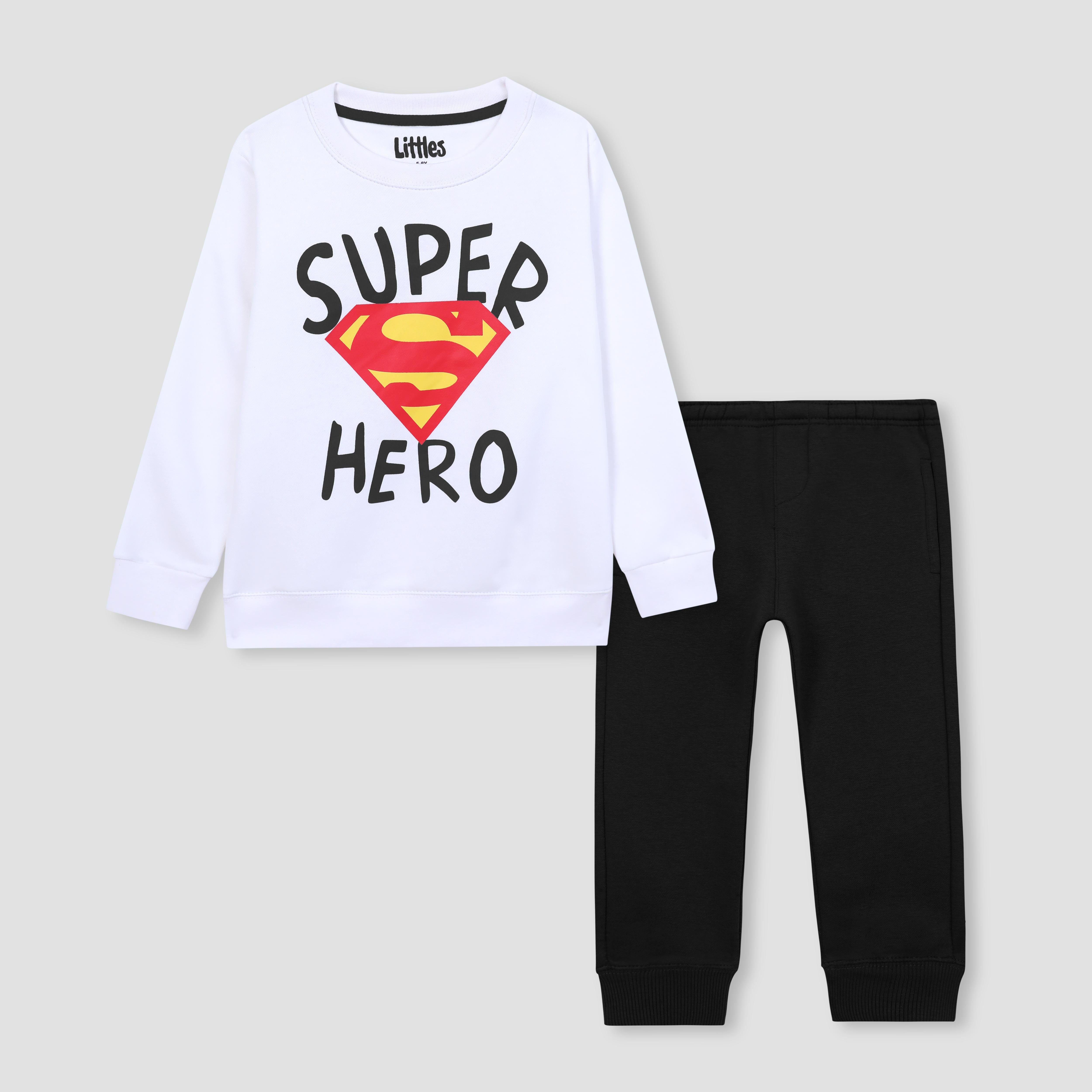 Super Hero Printed Fleece Suit