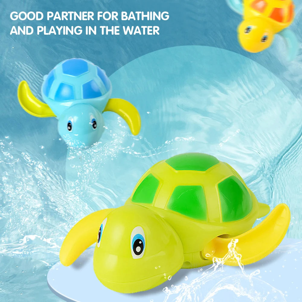 2pcs Newborn Cute Turtle Bath Toys