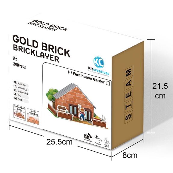 DIY Real Brick Construction Kit Farmhouse