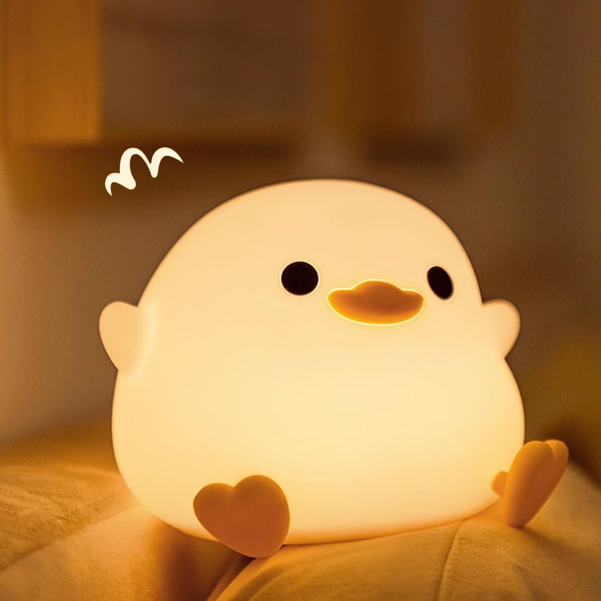 Cute Duck Shaped LED Night Light