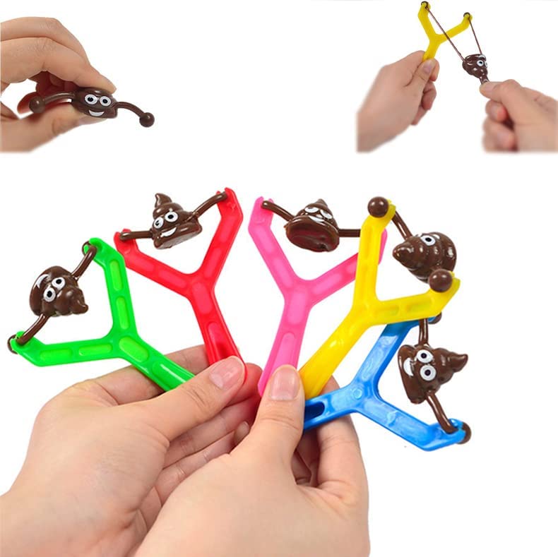 Smiley Poop Slingshot - 2 Pcs