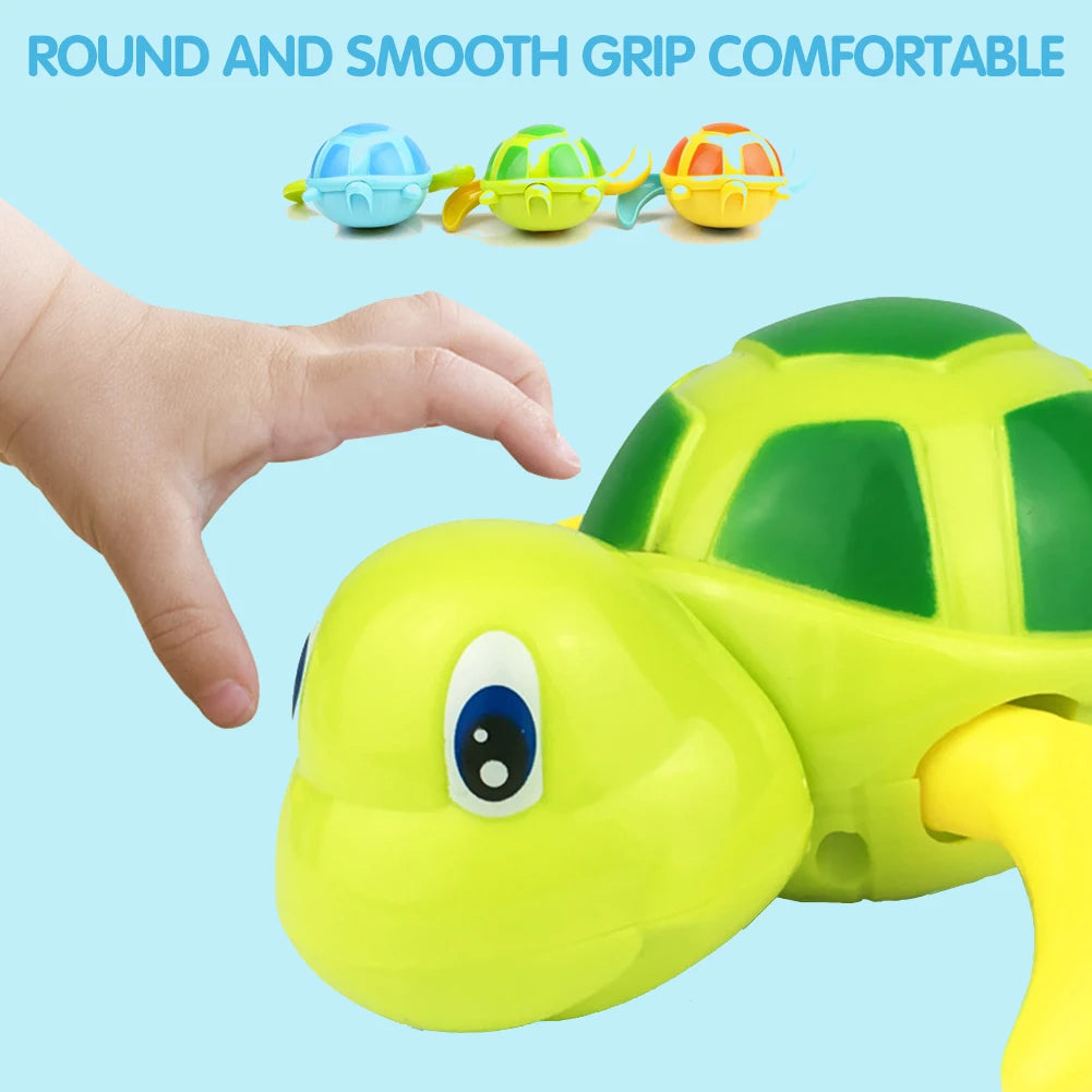 2pcs Newborn Cute Turtle Bath Toys