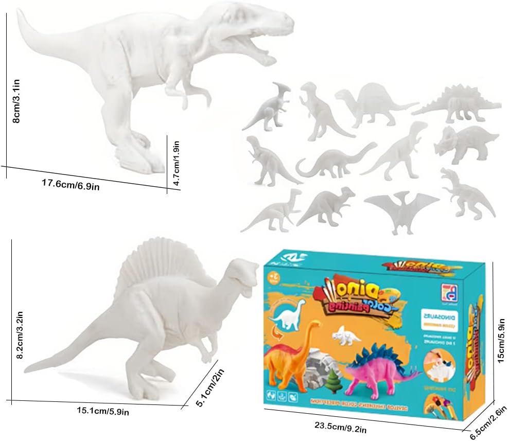 DIY Dino Color Painting Set With 12 Color