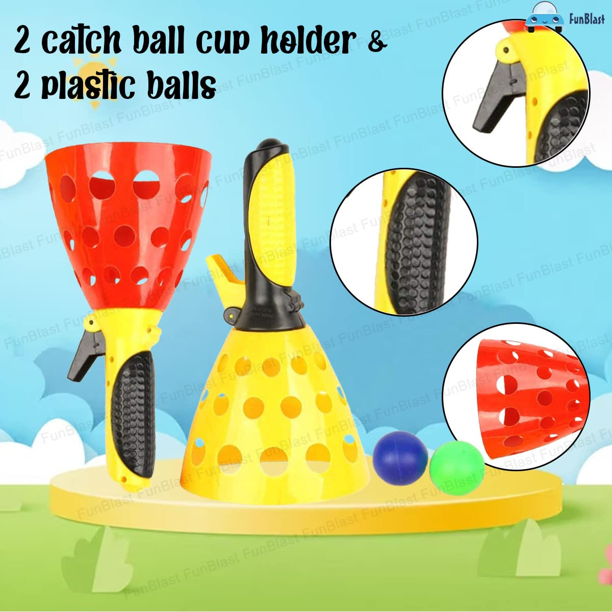 Fun Blast Click and Catch Twin Ball Game