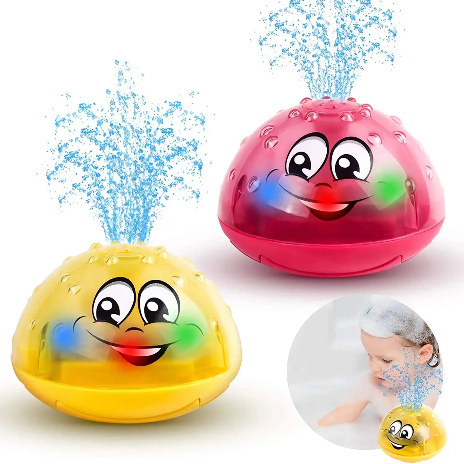 2 in 1 Multifunctional UFO Bath Toy With Light And Sound