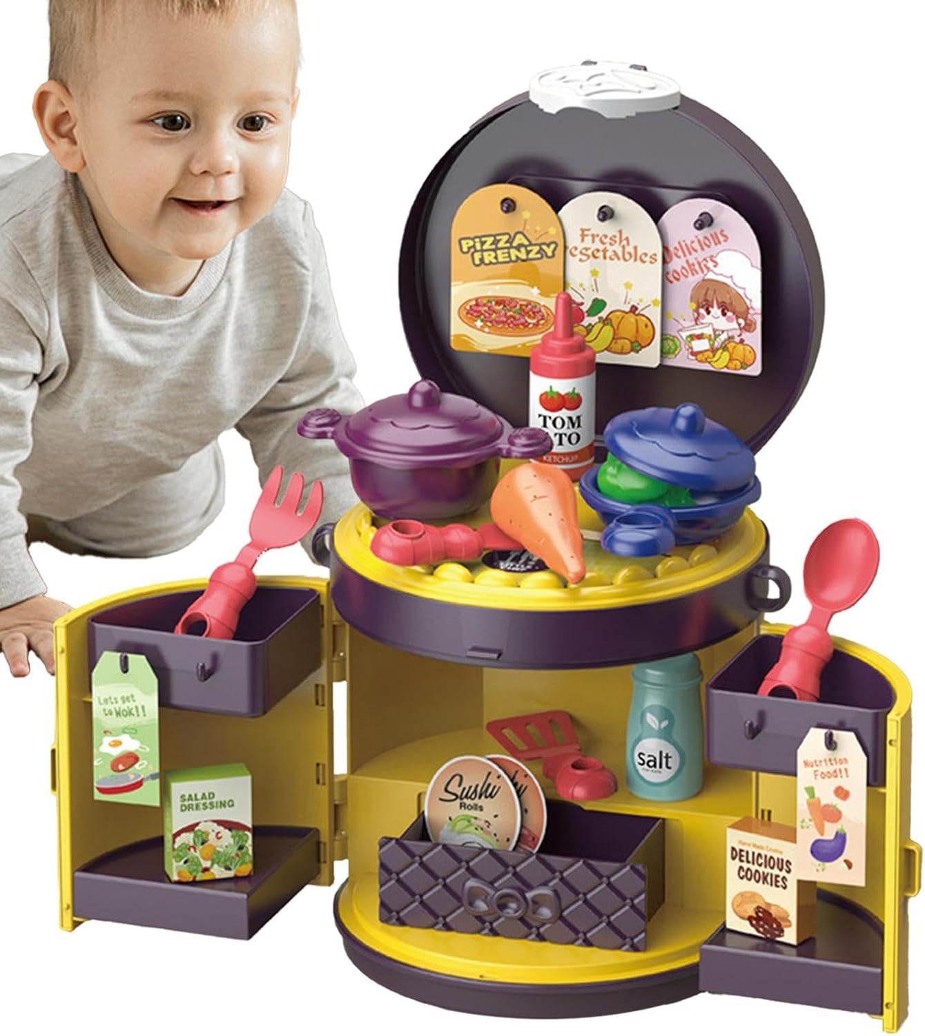 Kitchen Play House Handbag Playset 30 Pieces Set