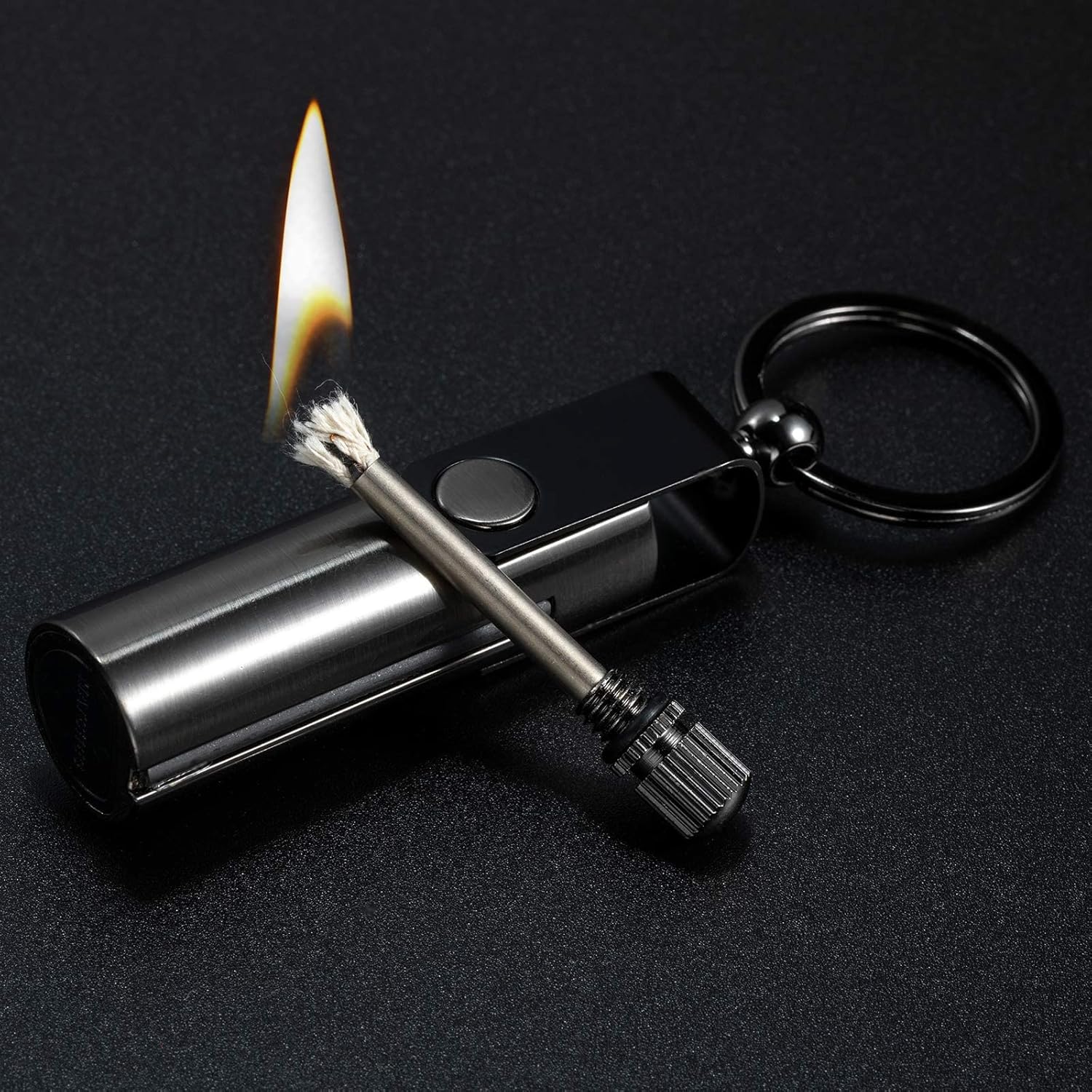 Original Waterproof Flint Fire Keychain