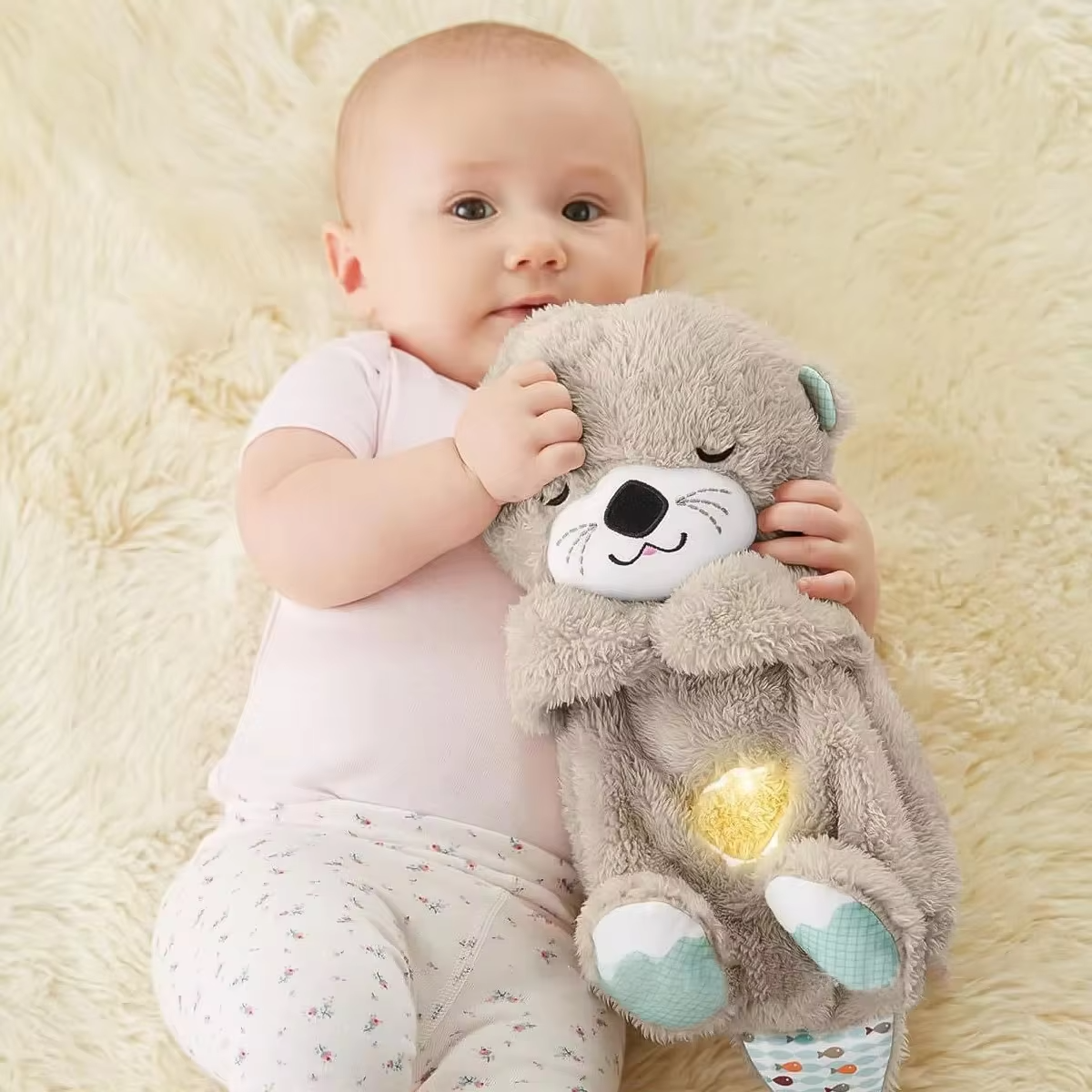 Breathing Bear Soothing Plush Toy With And Sound