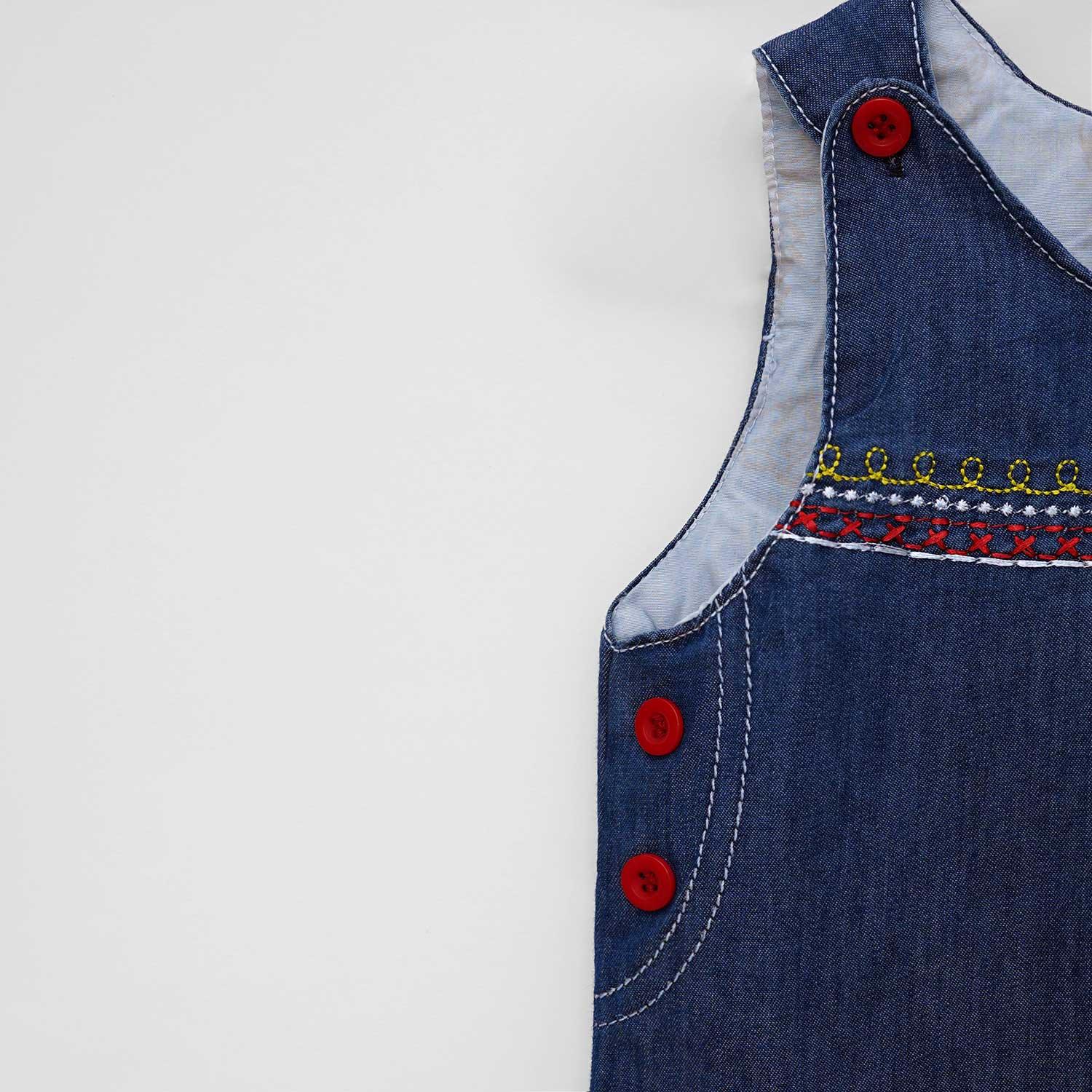 Embroided Denim Frock