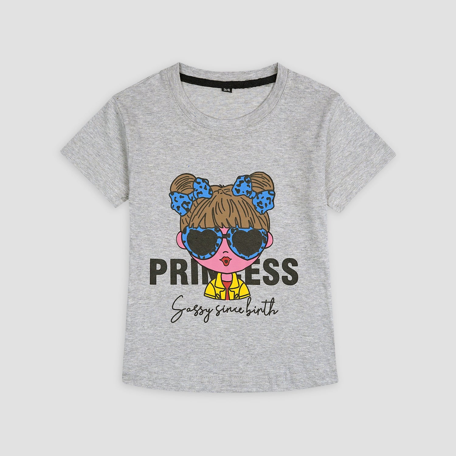 Princess Printed Tee For Girls