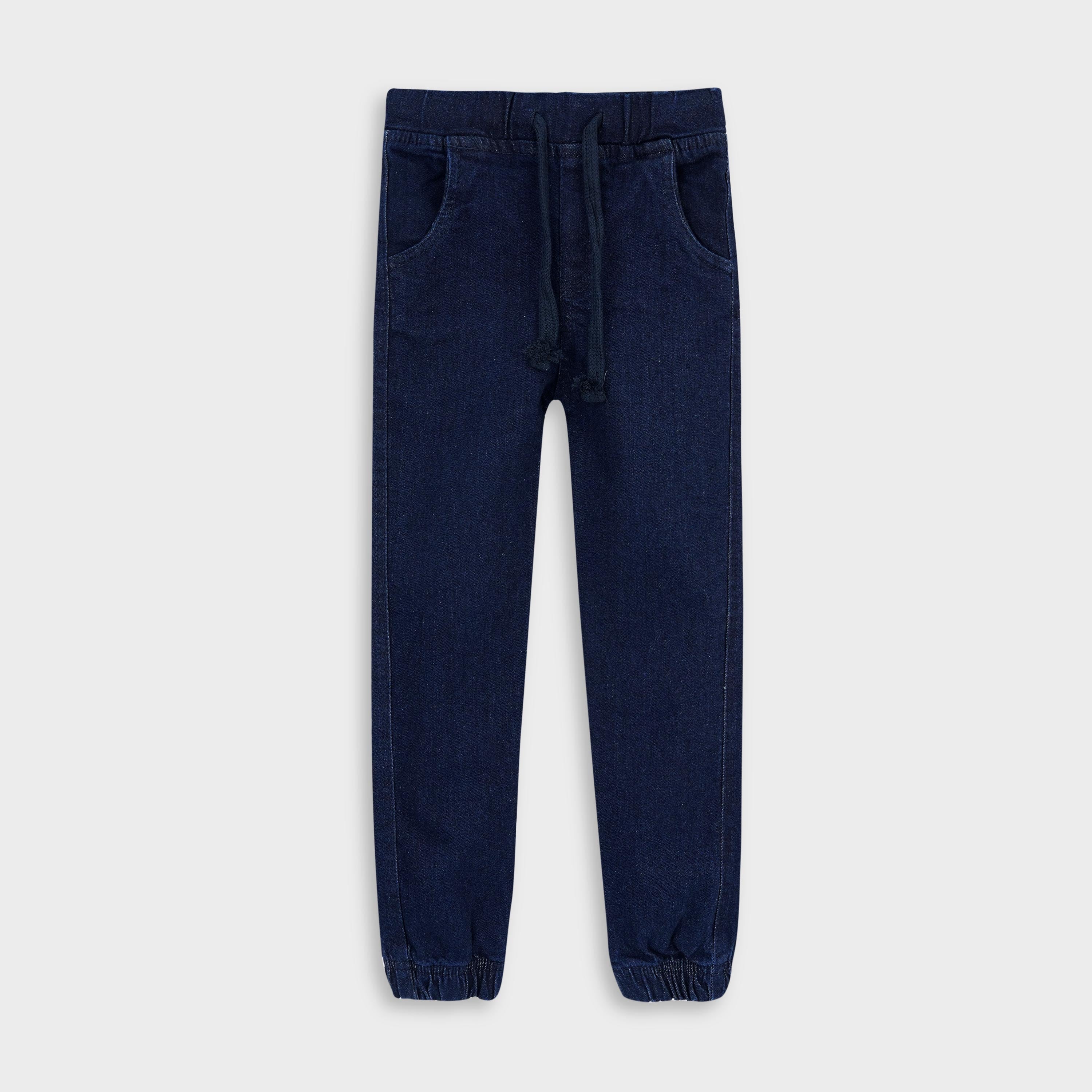 Kids Navy Knitted Jeans