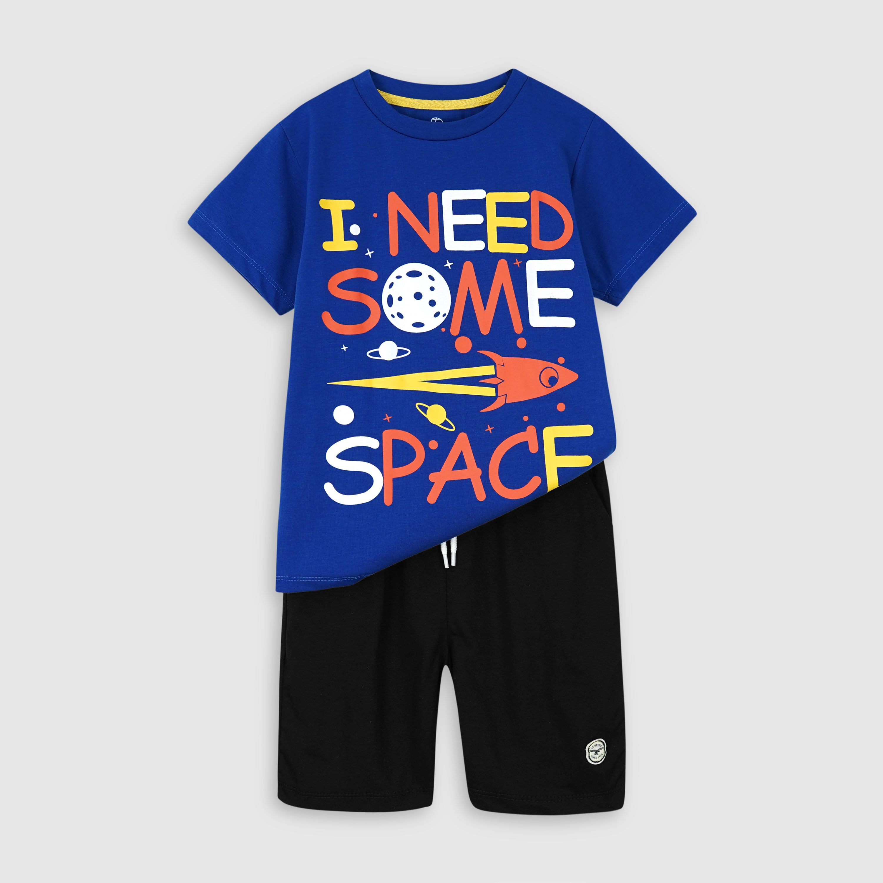 Need Some Space Printed T-shirt & Shorts Set