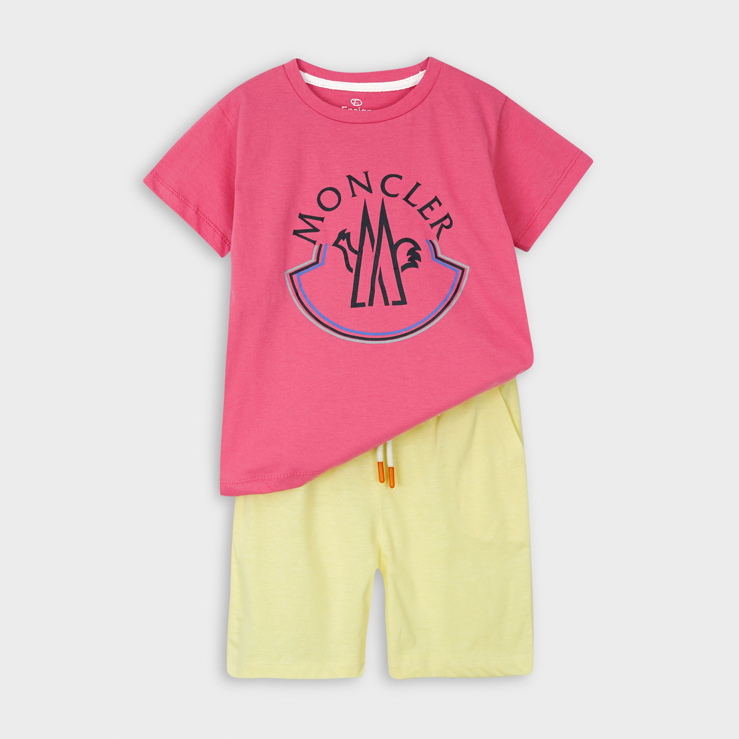 Cute Printed T-shirt & Shorts Set