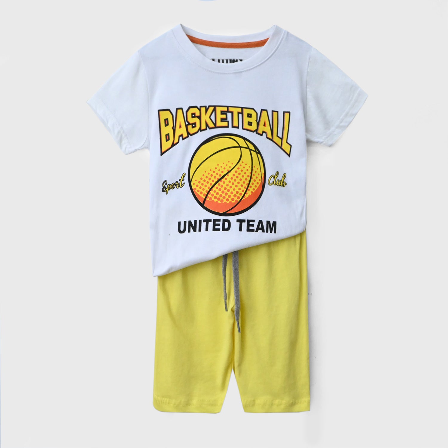 Basket Ball Printed T-shirt & Shorts Set