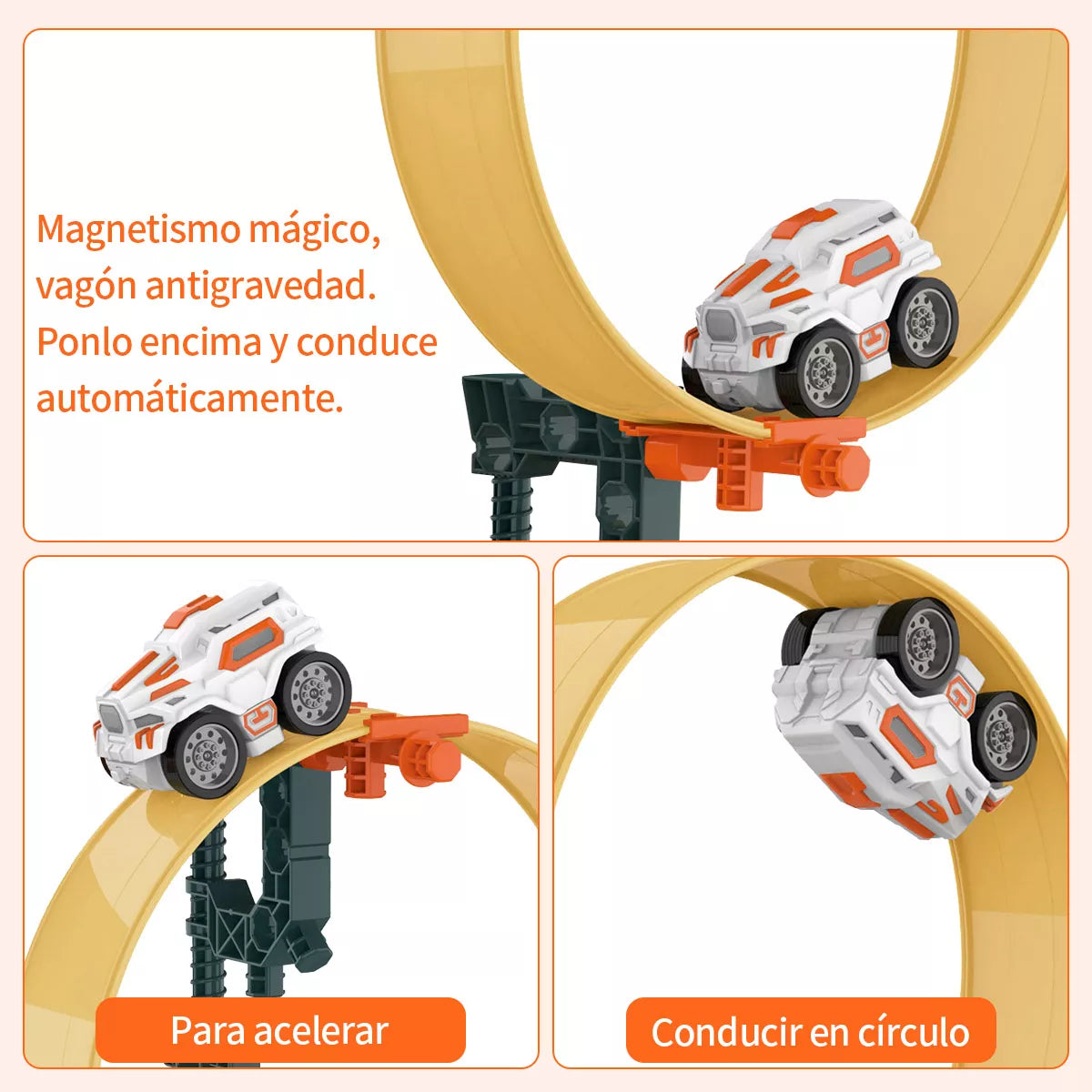 360 Rotate Magnetic Car Track Set