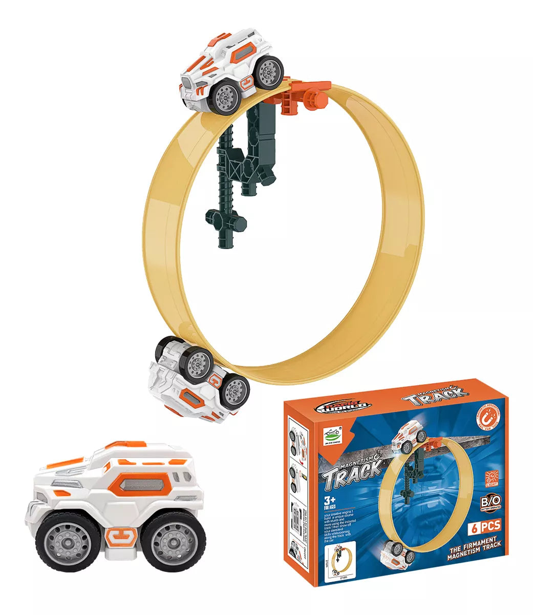 360 Rotate Magnetic Car Track Set