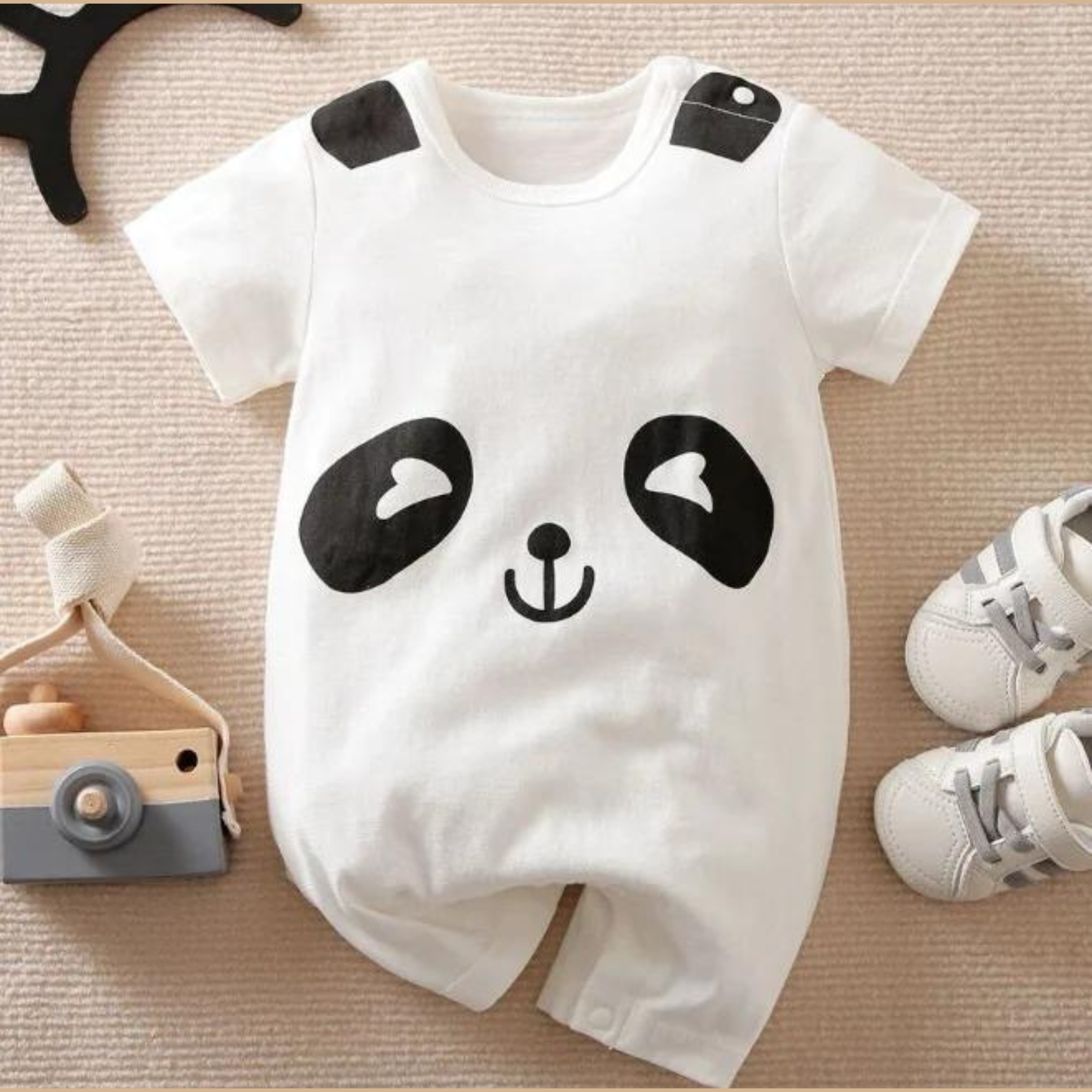 Cute Panda Printed Romper