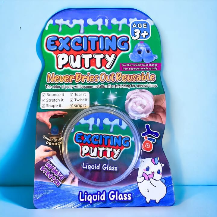 DIY Liquid Glass Exciting Stretch Putty Toy