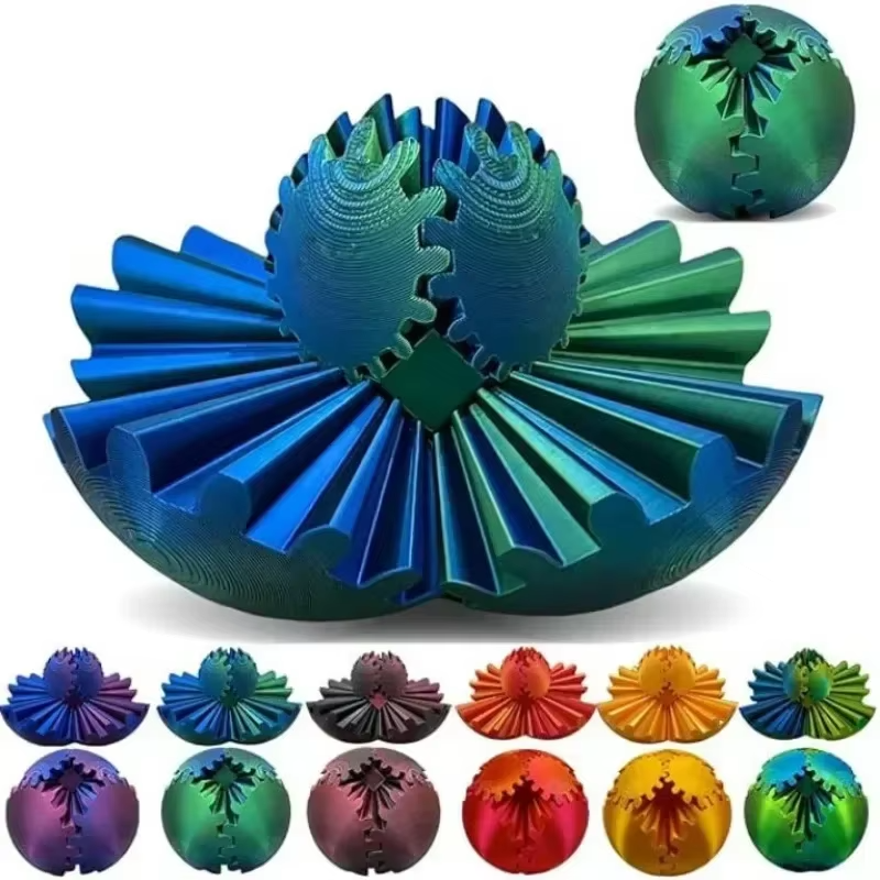 3D Gear Shape Changer Fidget Ball