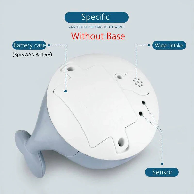 Multifunctional Bath Whale Toy With Light And Sound