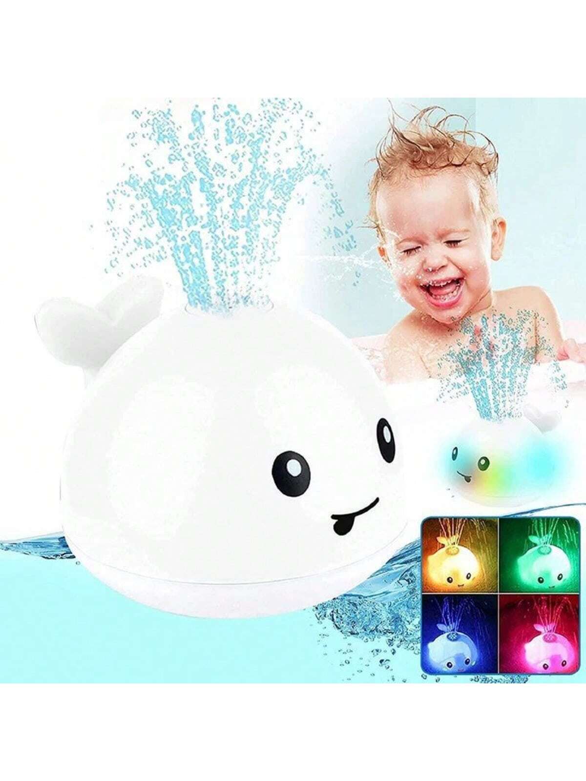 Multifunctional Bath Whale Toy With Light And Sound