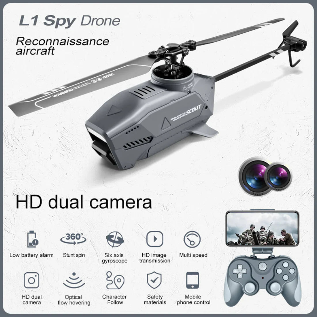 4DRC L1 RC HD Camera Helicopter